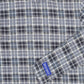 BACE COLLECTION NAVY CHECKED MOCKNECK