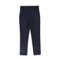 LE BOURDON NAVY SOLID FITTED PANTS