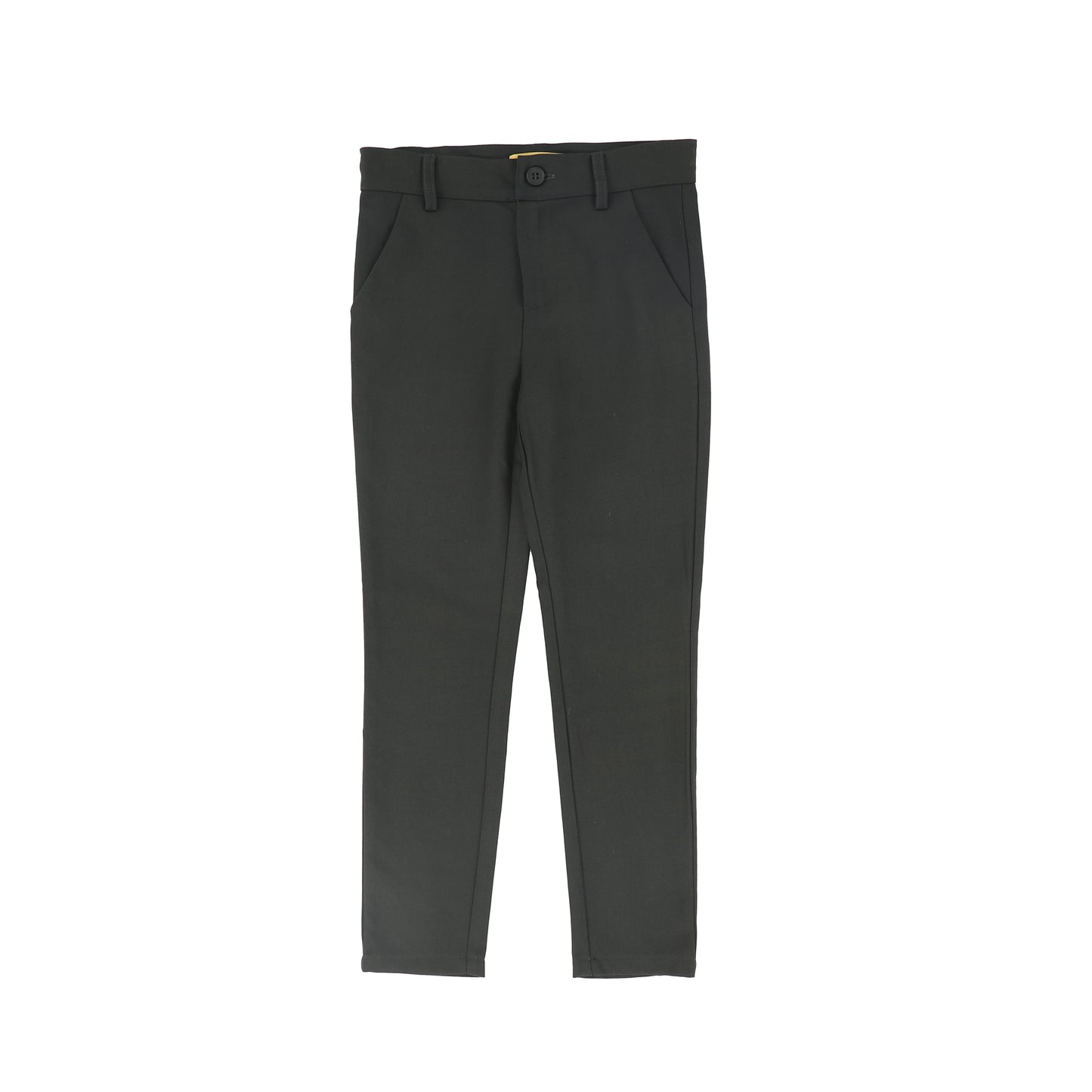 LE BOURDON OLIVE SOLID FITTED PANTS