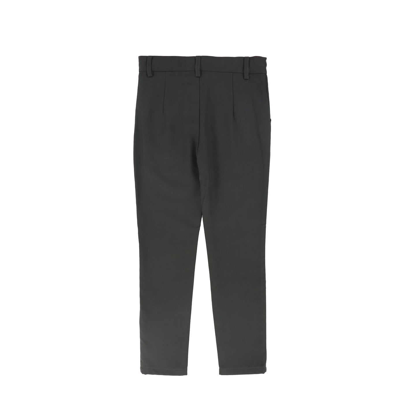 LE BOURDON OLIVE SOLID FITTED PANTS