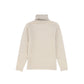 LE BOURDON CAMEL FITTED KNIT TURTLENECK