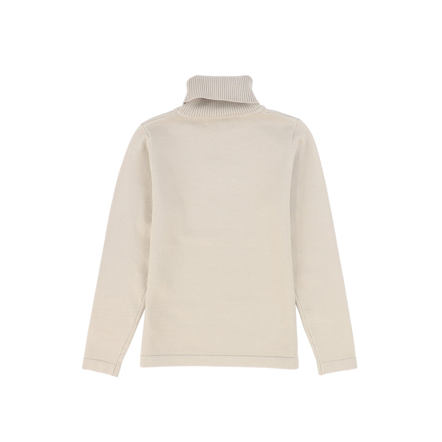 LE BOURDON CAMEL FITTED KNIT TURTLENECK