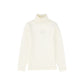 LE BOURDON CREAM FITTED KNIT TURTLENECK