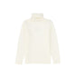 LE BOURDON CREAM FITTED KNIT TURTLENECK