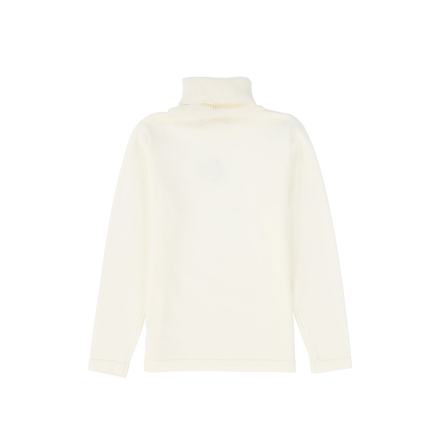 LE BOURDON CREAM FITTED KNIT TURTLENECK