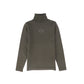LE BOURDON OLIVE FITTED KNIT TURTLENECK