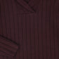 BAMBOO BURGUNDY WIDE RIBBED KNIT SWEATER
