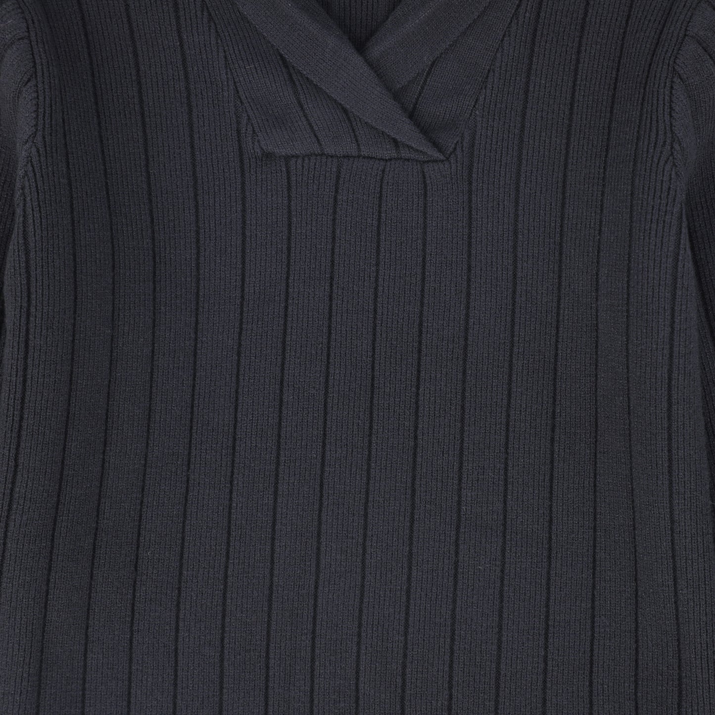 BAMBOO GREY WIDE RIBBED KNIT SWEATER