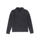 BAMBOO GREY WIDE RIBBED KNIT SWEATER