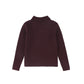 BAMBOO BURGUNDY WIDE RIBBED KNIT SWEATER