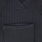 BAMBOO GREY WIDE RIBBED KNIT SWEATER SET