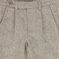 LE BOURDON BROWN HERRINGBONE POCKET PANTS