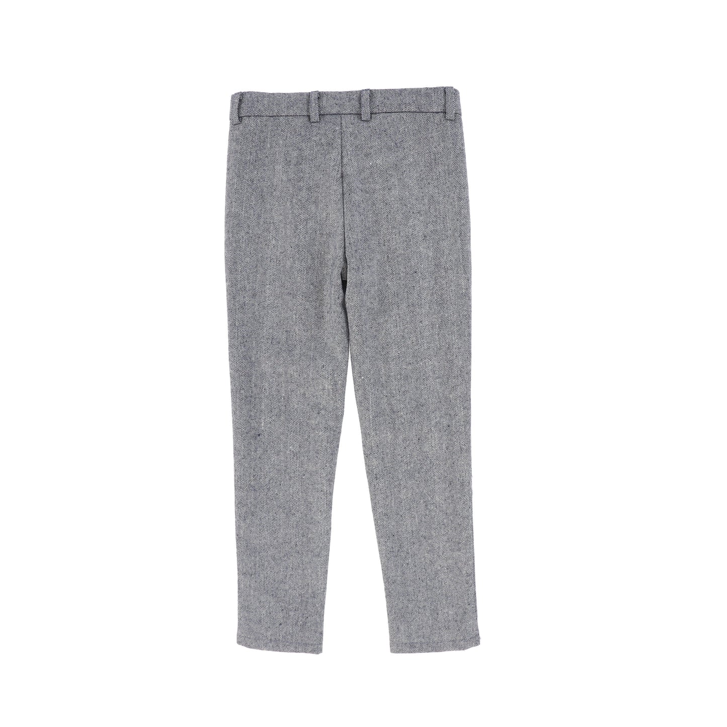 LE BOURDON NAVY HERRINGBONE POCKET PANTS