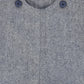 LE BOURDON NAVY HERRINGBONE SUSPENDER SHORTS
