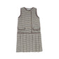 BACE COLLECTION BURGUNDY CHECKED WOOL JUMPER