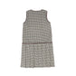 BACE COLLECTION BURGUNDY CHECKED WOOL JUMPER