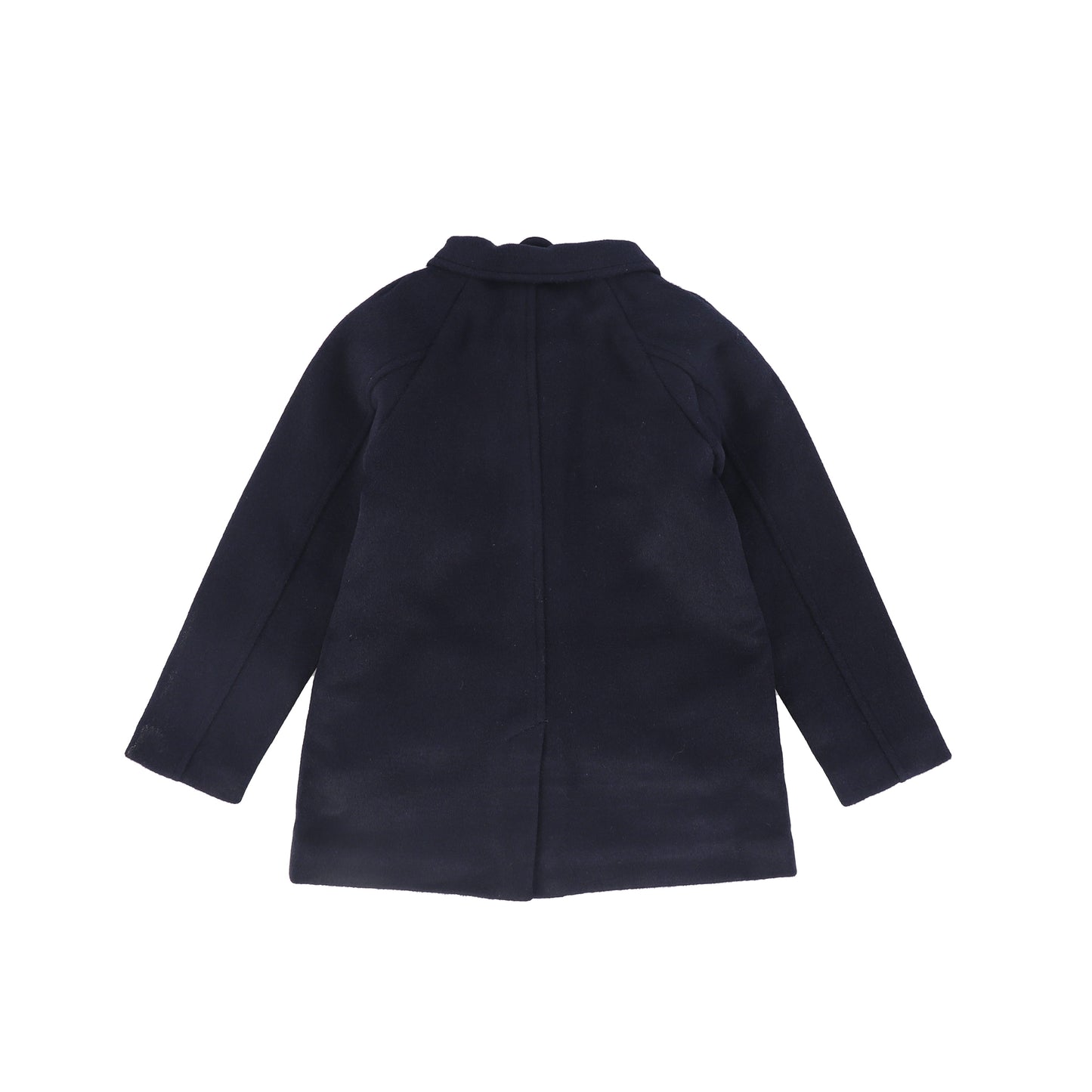 BAMBOO NAVY WOOL RAGLAN COAT