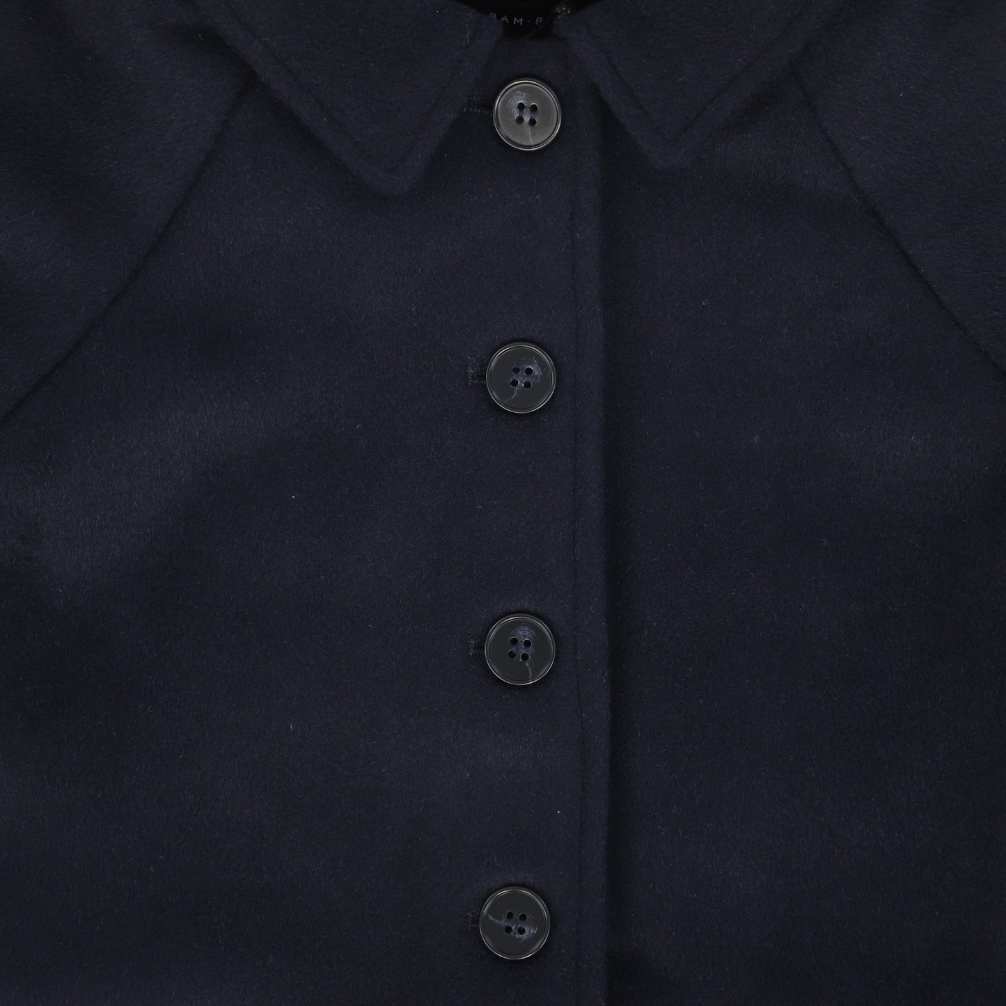 BAMBOO NAVY WOOL RAGLAN COAT
