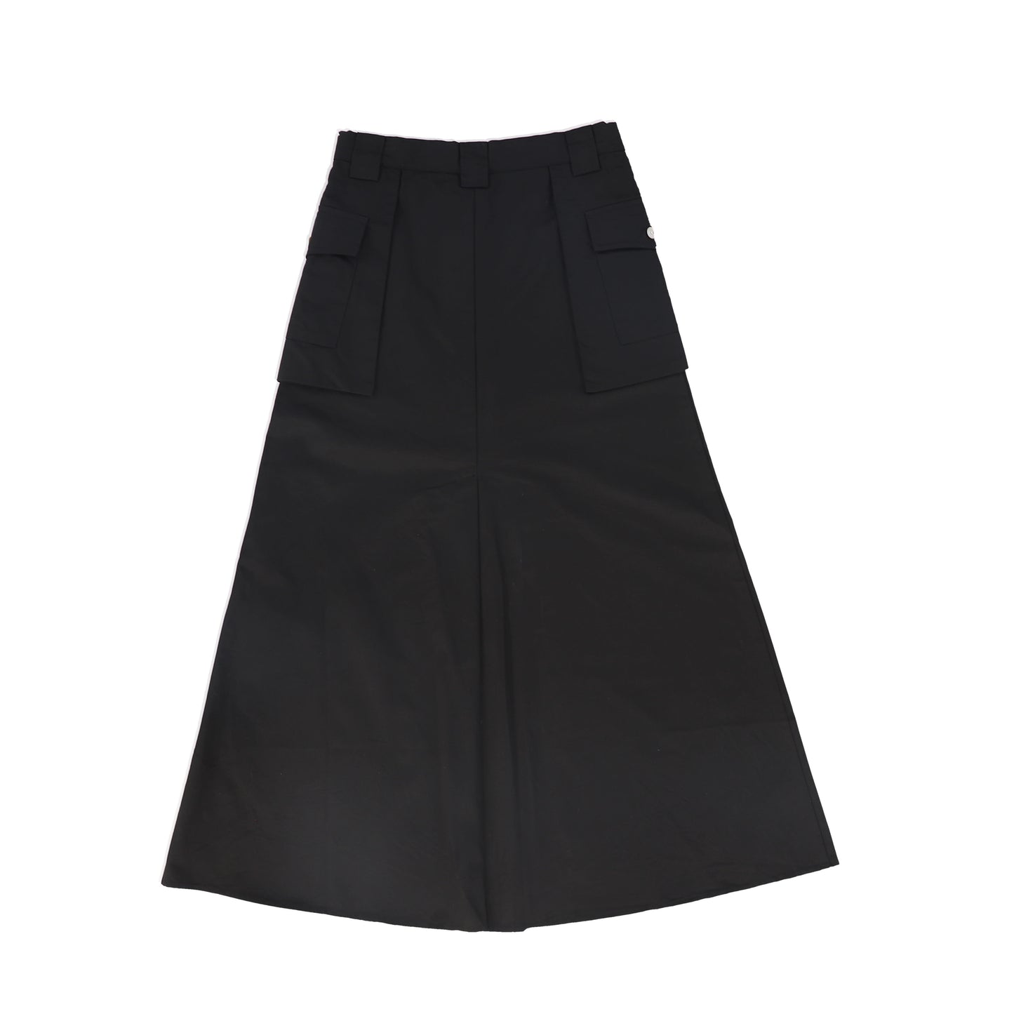 VALENTINA BLACK UTILITY POCKET MAXI SKIRT
