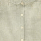 BAMBOO GREEN CHECKED COLLAR BLOUSE
