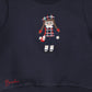 BAMBOO NAVY DOLL EMBROIDERED SWEATSHIRT SET