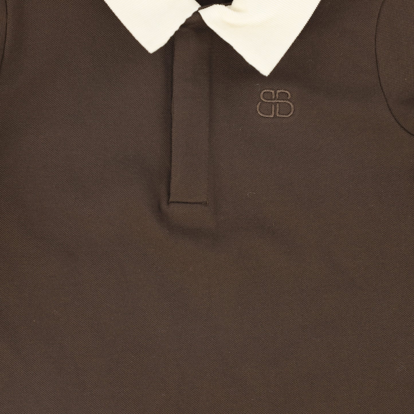 BAMBOO BROWN CORDUROY COLLAR POLO
