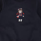 BAMBOO NAVY DOLL EMBROIDERED SWEATSHIRT