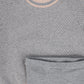 BACE COLLECTION LIGHT GREY PRINT KNIT SWEATER SET