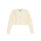 BACE COLLECTION CREAM TEXTURED BUTTON DOWN CARDIGAN