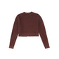 BACE COLLECTION BURGUNDY TEXTURED BUTTON DOWN CARDIGAN