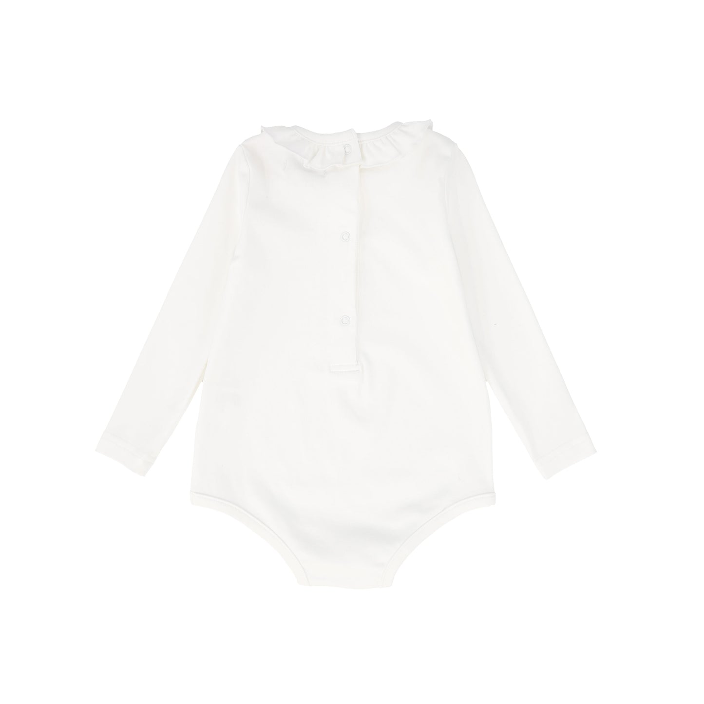 BAMBOO WHITE RUFFLE COLLAR ONESIE