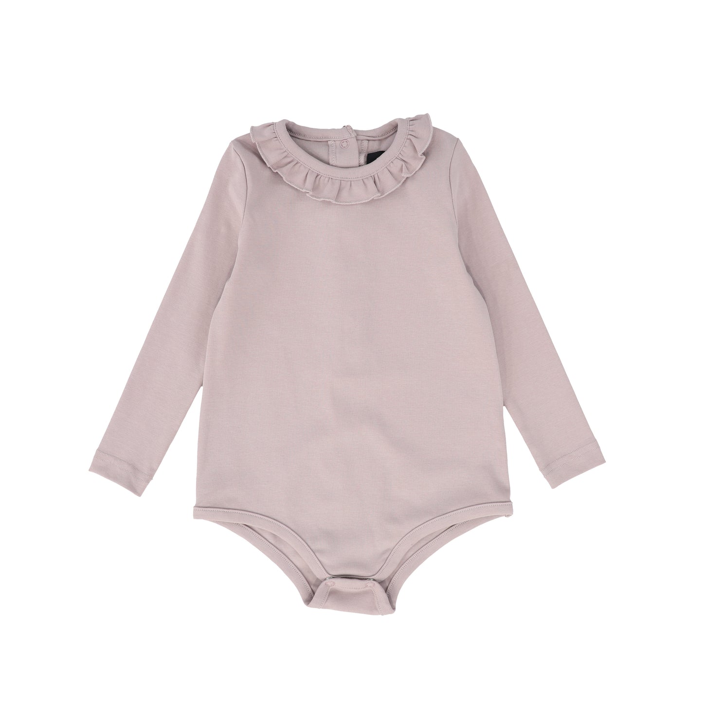 BAMBOO LILAC RUFFLE COLLAR ONESIE