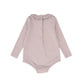 BAMBOO LILAC RUFFLE COLLAR ONESIE
