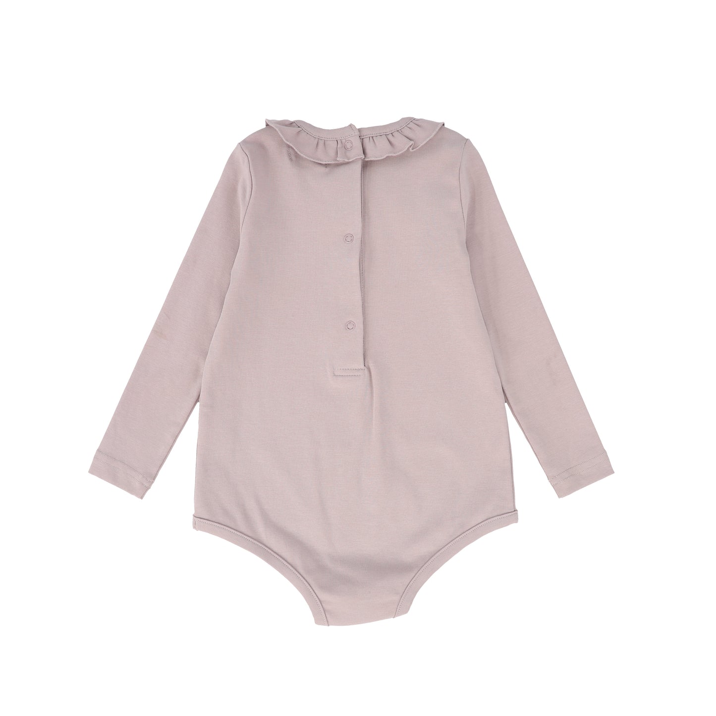 BAMBOO LILAC RUFFLE COLLAR ONESIE