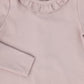 BAMBOO LILAC RUFFLE COLLAR ONESIE
