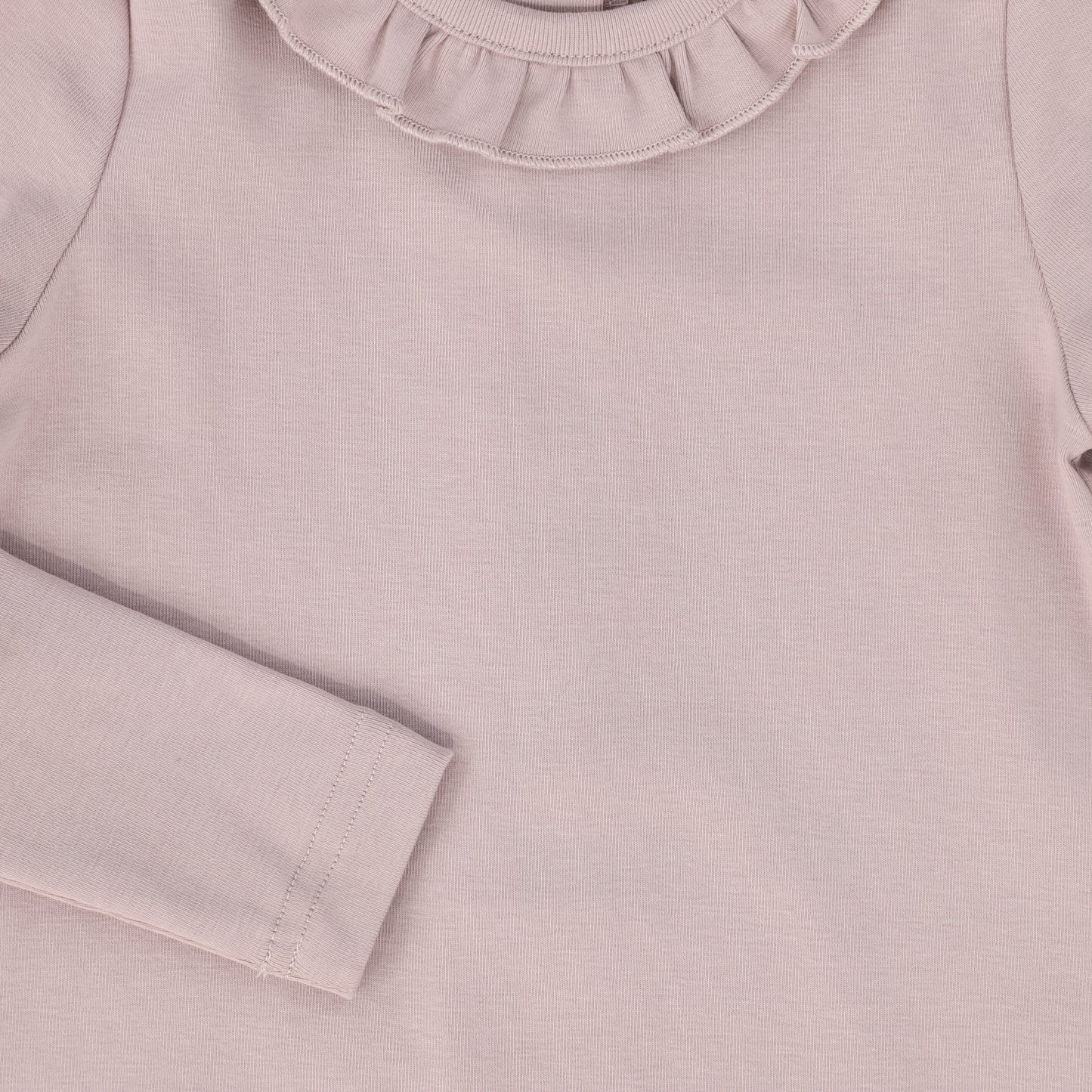 BAMBOO LILAC RUFFLE COLLAR ONESIE