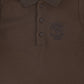 BACE COLLECTION BROWN EMBROIDERED LOGO POLO