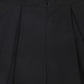 BAMBOO BLACK PLEAT WOOL SKIRT