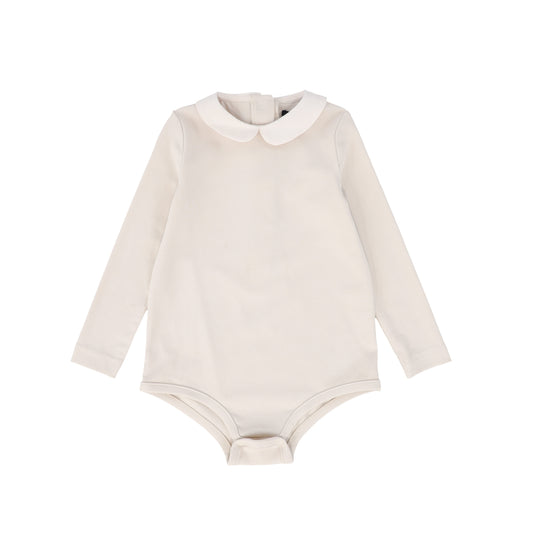BAMBOO CREAM ROUND COLLAR ONESIE
