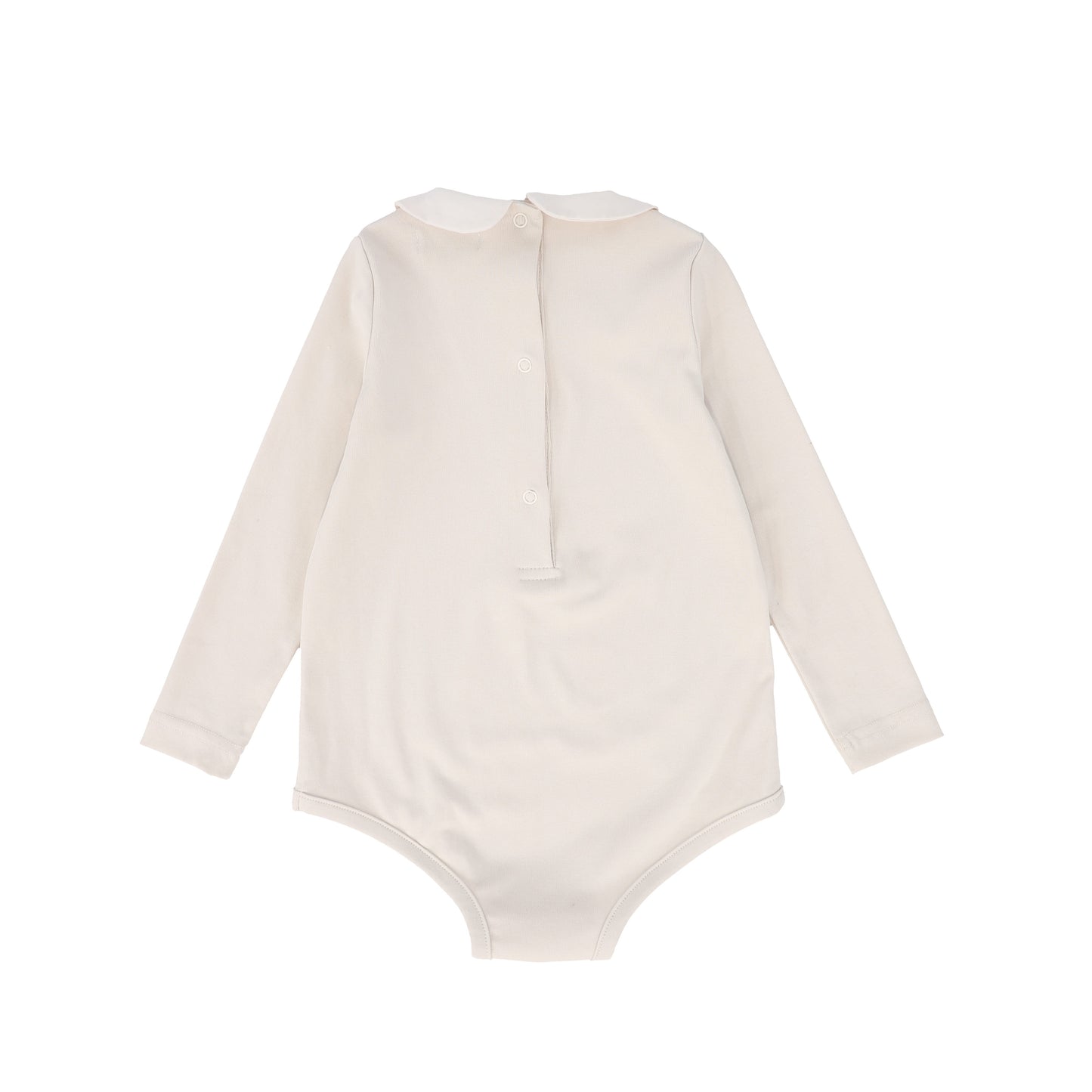 BAMBOO CREAM ROUND COLLAR ONESIE