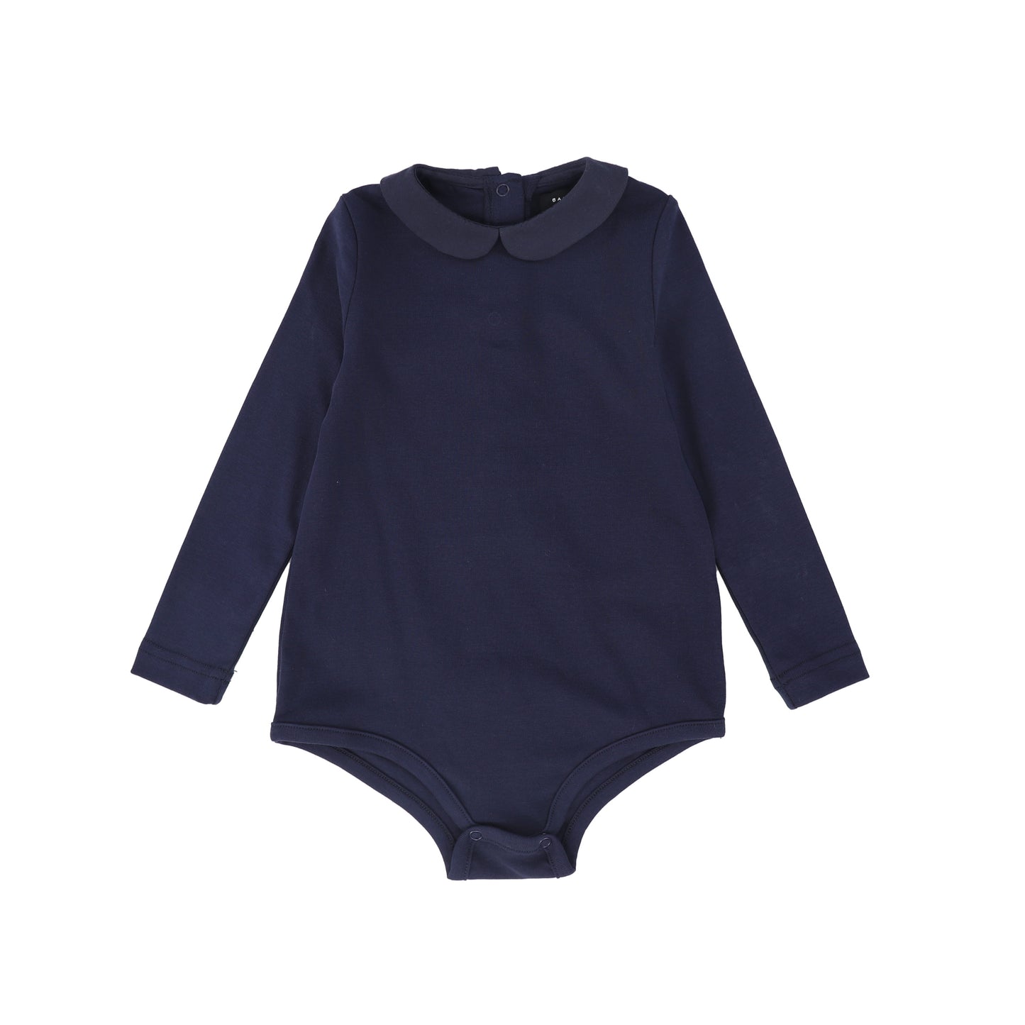BAMBOO NAVY ROUND COLLAR ONESIE