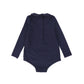 BAMBOO NAVY ROUND COLLAR ONESIE