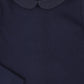 BAMBOO NAVY ROUND COLLAR ONESIE
