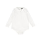 BAMBOO WHITE ROUND COLLAR ONESIE