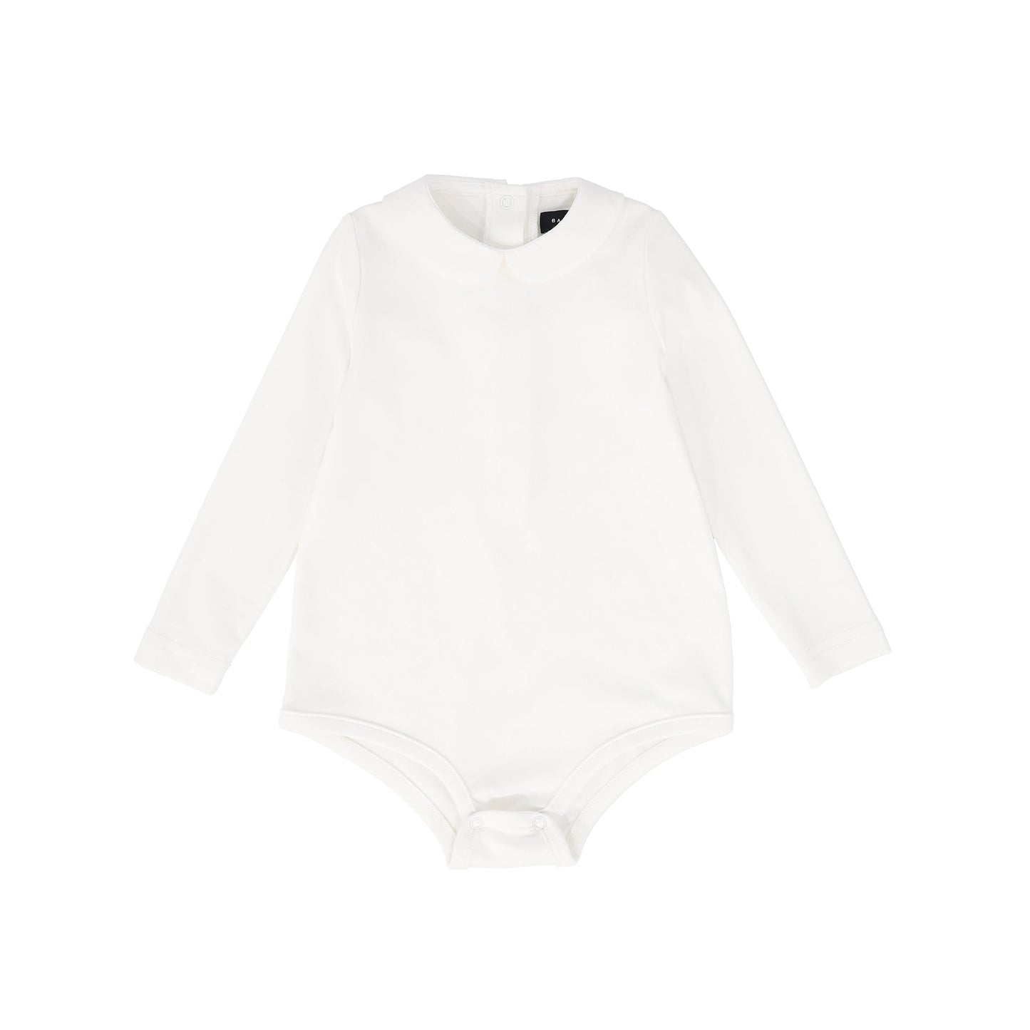 BAMBOO WHITE ROUND COLLAR ONESIE