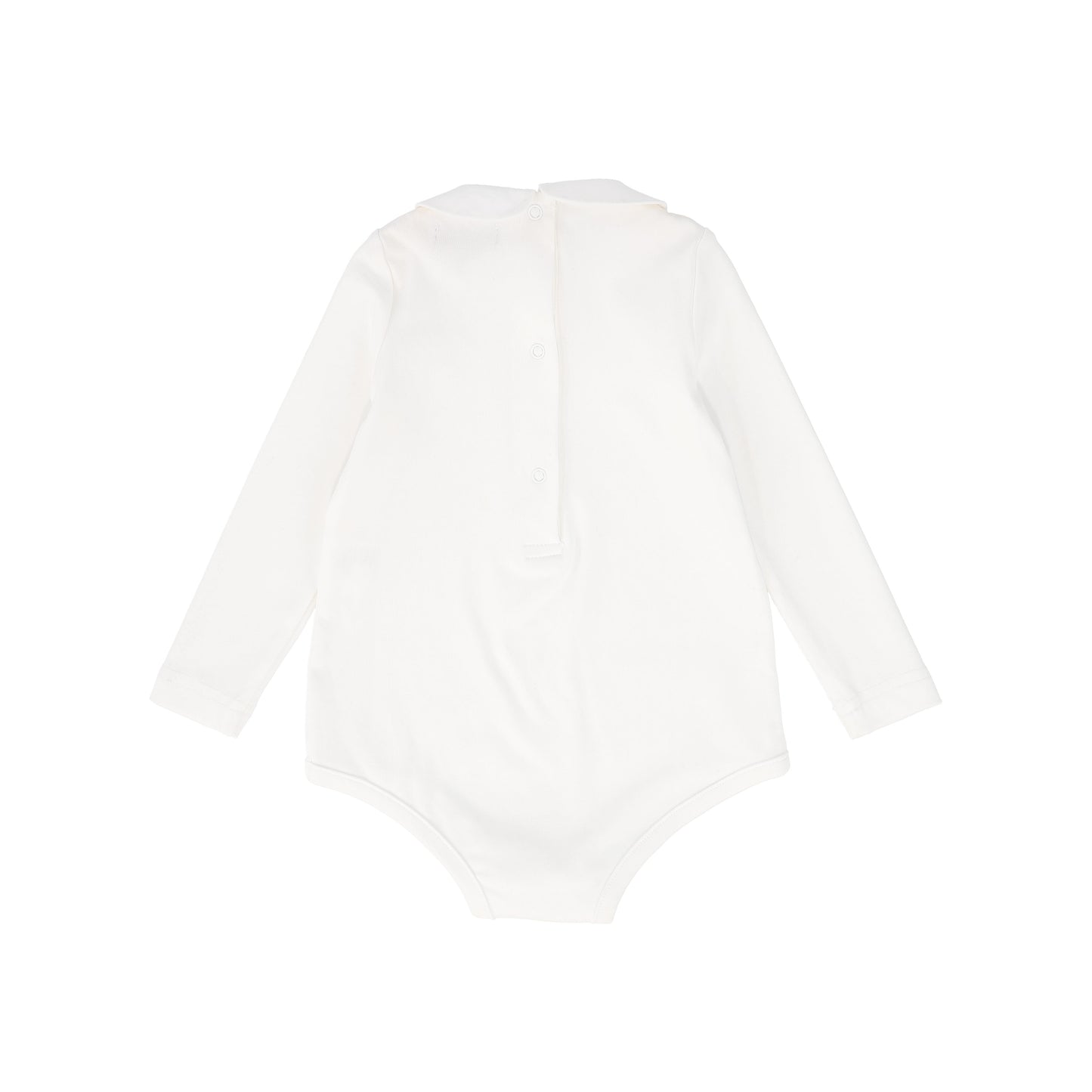 BAMBOO WHITE ROUND COLLAR ONESIE