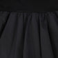 VALENTINA BLACK TIERED MOCKNECK MAXI DRESS
