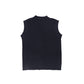LE BOURDON NAVY QUILTED KNIT VEST