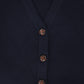 LE BOURDON NAVY QUILTED KNIT VEST