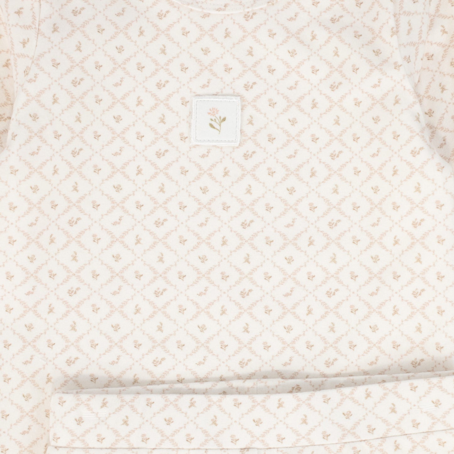 BEBE JOLEE PINK FLORAL LATTICE PAJAMAS